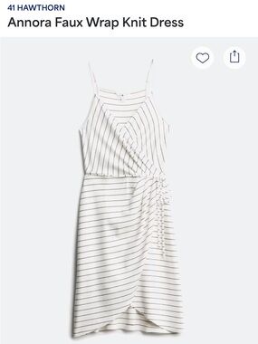 41 HAWTHORN Annora Faux Wrap Knit Dress